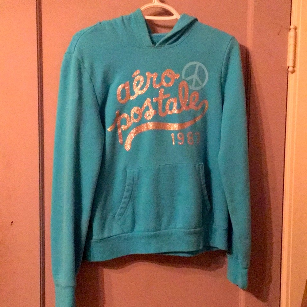 Blue Aeropostale hoodie / sweater Large